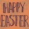 PrintHappy Easter Letters Print on Ornamental Background