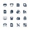 Printing icons in glyph style