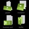 Printing shop services green icons set. Part 2