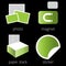 Printing shop services green icons set. Part 5