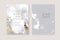 PrintModern card design. Marble texture. Gold, grey colors brochure, flyer, wedding invitation template