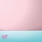 PrintVector of Empty pastel pink and blue two tone color studio