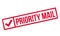 Priority Mail rubber stamp