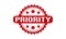 Priority Rubber Grunge Stamp Seal Vector Illustration