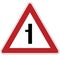 Priority sign. Adjacent secondary road. Russia