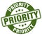 priority stamp. priority label. round grunge sign