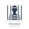 Prisioner icon. Trendy flat vector Prisioner icon on white background from law and justice collection