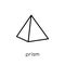 Prism icon from Geometry collection.