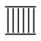 Prison bars glyph icon