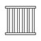 Prison bars linear icon