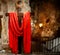 Prison of Christ. Cross & red tunic. Jerusalem. Israel