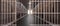 Prison corridor, jail cell and open metal bars door, empty dark facility interior, 3d render