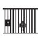 Prison icon on white background. flat style. jail icon for your web site design, logo, app, UI. pound symbol. cage sign