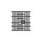 Prison jail vector icon