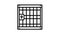 prison law dictionary line icon animation