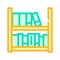 Prison library color icon vector isolated illustration