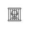 Prison line icon