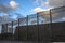 Prison walls and security fence. Peterhead, Scotland