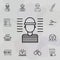 Prisoner, man icon. Universal set of law and justice for website design and development, app development