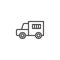 Prisoner truck line icon