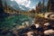 Pristine Alpine Lake Unspoiled Mountain Reservoir