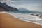 Pristine beach near Bukha, in Musandam peninsula, Oman.