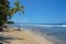 Pristine Caribbean beach in Costa Rica