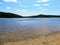 The pristine clear waters of Sandy Pond in Terra Nova National Park, Newfoundland and Labrador, Canada.