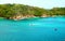 Pristine Ocean and Forest. Santa Cruz Bay, Huatulco, Mexico