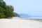Pristine and Tranquil White Sandy Beach with Mangrove Trees with Azure Sea Water and Clear Sky - Kalapathar, Havelock, Andaman