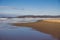 Pristine untouched Australian beach in Marion Bay in Tasmania with no people