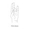 Prithvi Mudra / Gesture of Earth. Vector