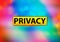 Privacy Abstract Colorful Background Bokeh Design Illustration