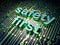 Privacy concept: circuit board Safety First