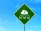 Privacy concept: Cloud Network on road sign