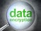 Privacy concept: Data Encryption with optical glass