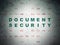 Privacy concept: Document Security on Digital Data Paper background