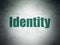 Privacy concept: Identity on Digital Data Paper background
