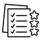 Privacy papers icon outline vector. Secret data