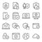 Privacy Policy symbol icon set vector illustration. Contains such icon as Cookie, website, browser, mobile, database, Cloud and mo