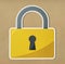 Privacy safety lock icon symbol