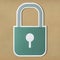 Privacy safety lock icon symbol