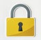 Privacy safety lock icon symbol