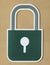 Privacy safety lock icon symbol