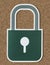 Privacy safety lock icon symbol