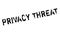 Privacy Threat rubber stamp