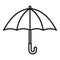 Privacy umbrella icon outline vector. Secure cyber