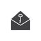 Privat email vector icon
