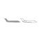 Private airplane icon. Grey set .