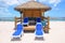 Private beach cabana
